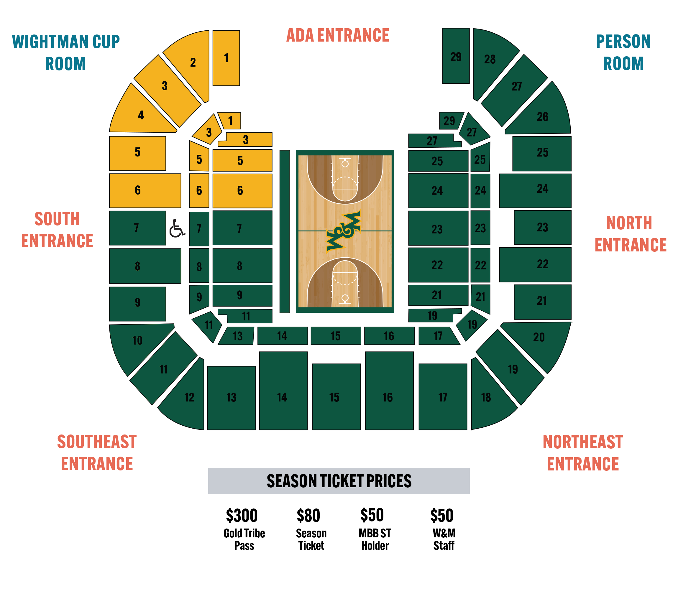 23 24 Tribe Women S Basketball Ticket Information   {73488dba 0b08 4b31 B5ce 002b83ebfd53} WBB ST Seating Chart 